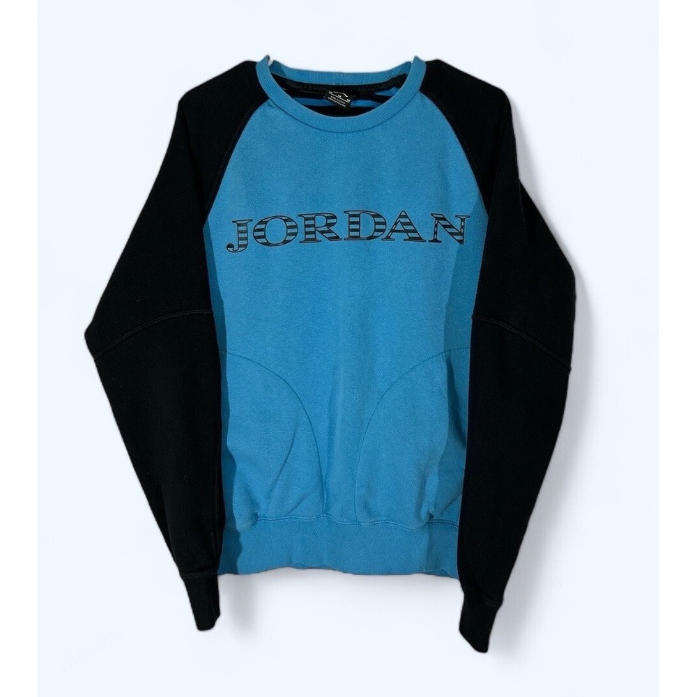 JORDAN SWEATSHIRT MENS MEDIUM BLUE WITH POCKETS